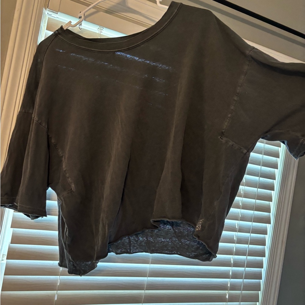 free people cropped tee